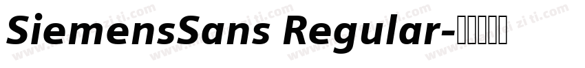 SiemensSans Regular字体转换